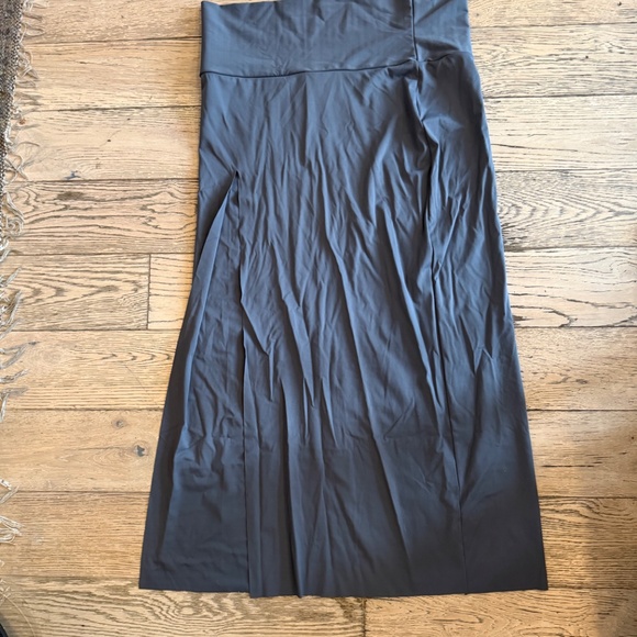 SKIMS SWIM SARONG SKIRT Gray Gunmetal Size 3X SW-SKT-0174 NWT Maxi - Picture 2 of 4